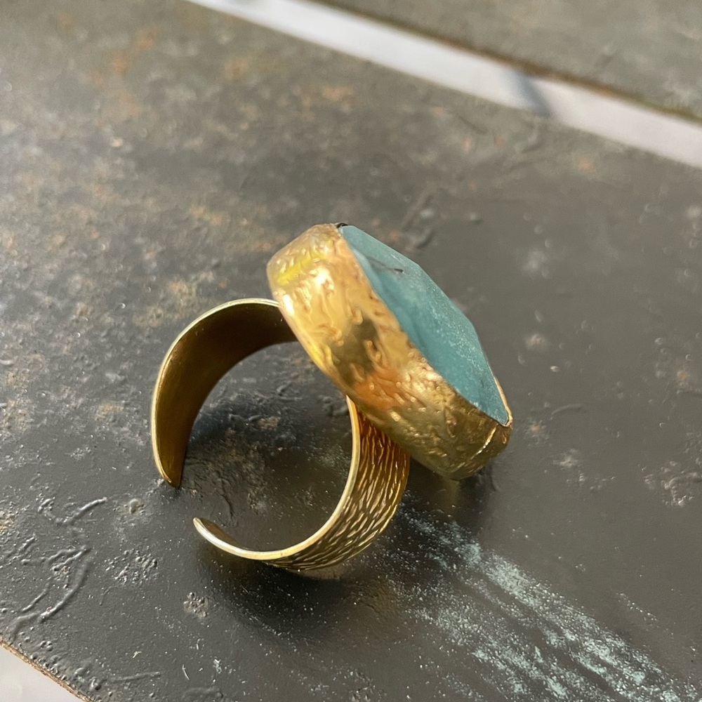 Turquoise Ring Boho Chic - image 8